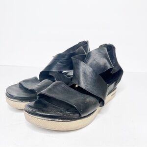 Eileen Fisher Women's Sport Platform Sandal Black Size 7.5 Women’s